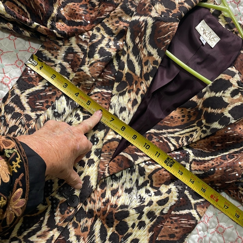 Cache sequin leopard blazer - Picture 7 of 8